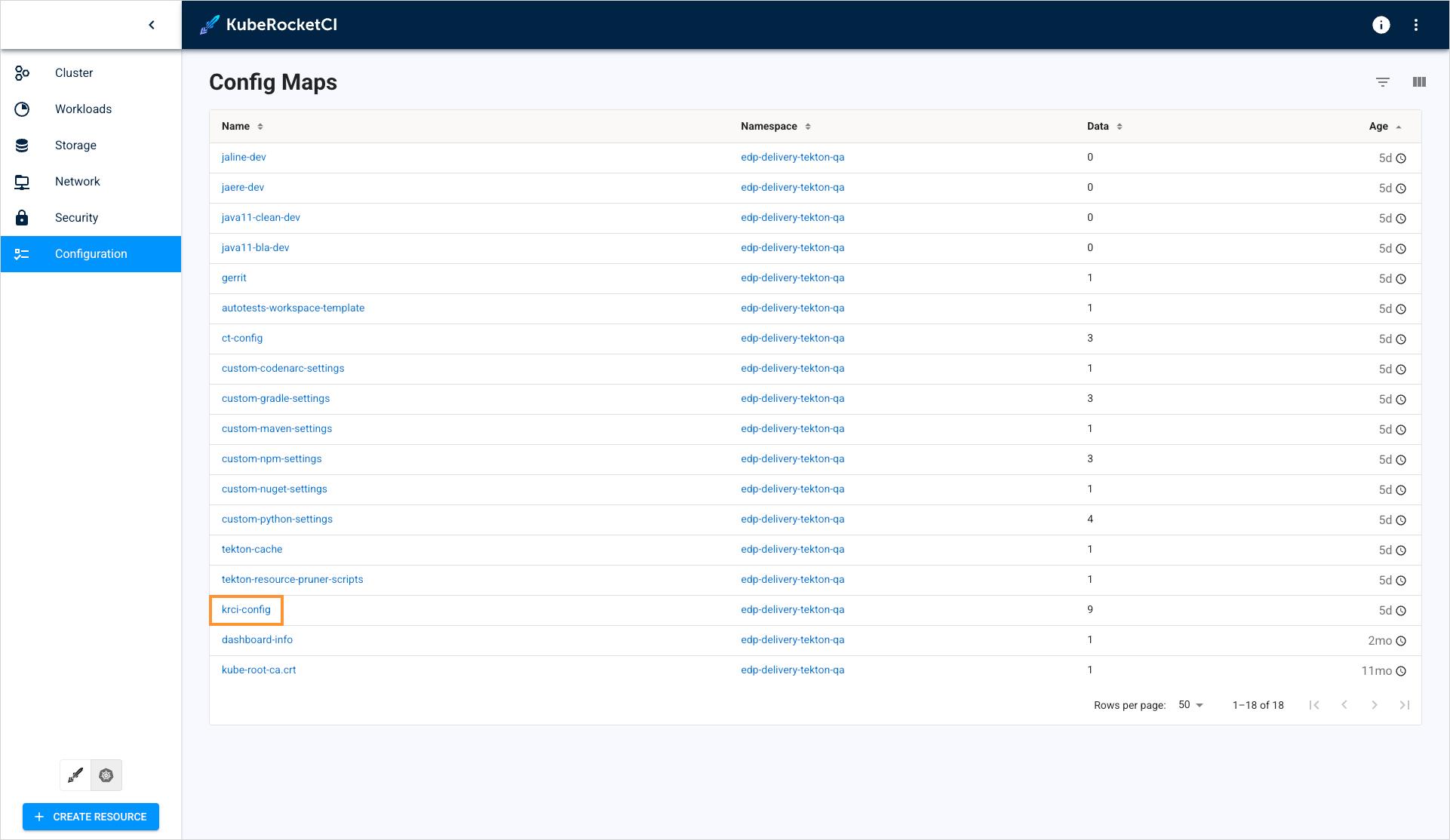 Edp config Edp config