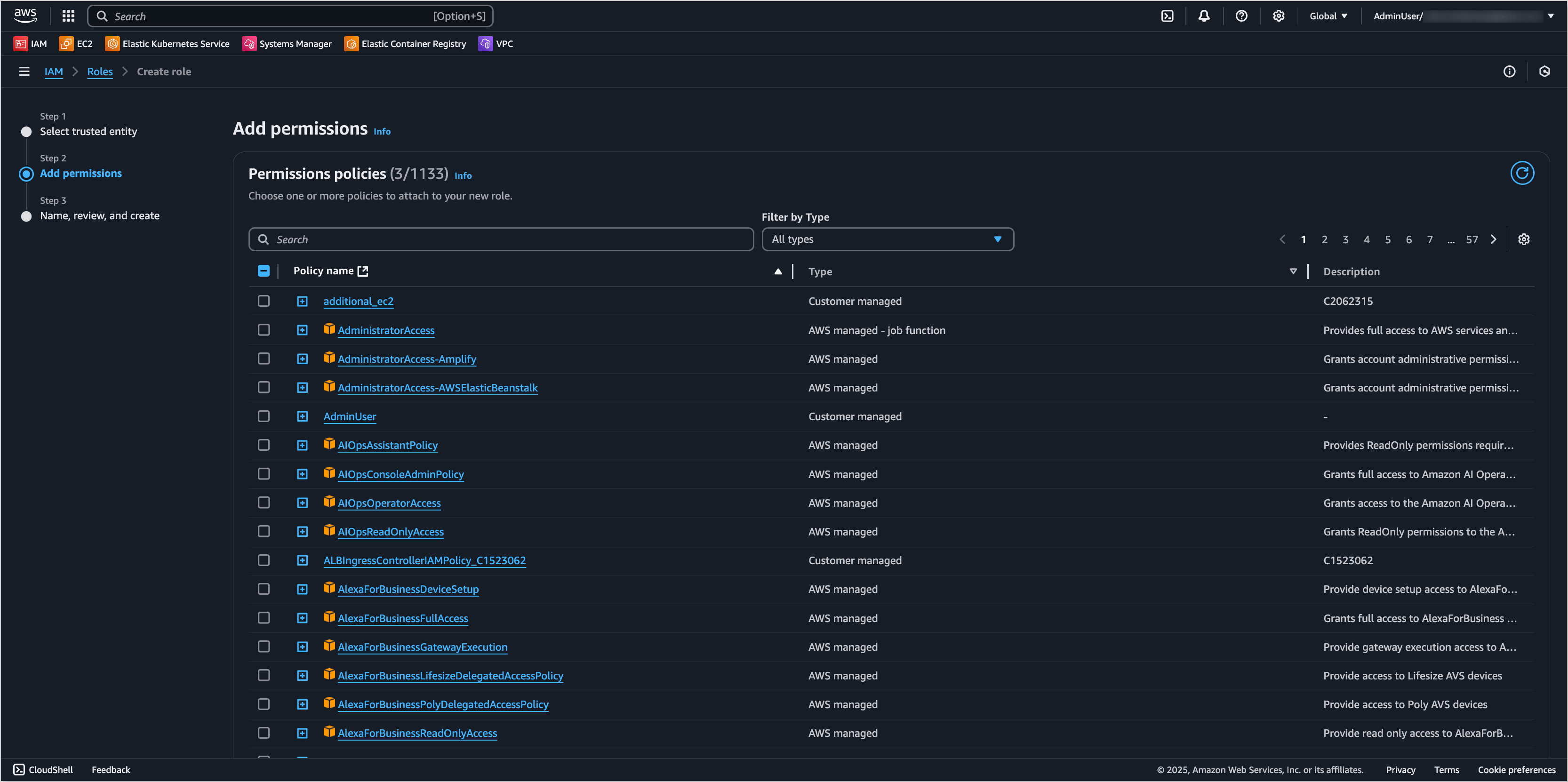 AWS IAM Role Permissions AWS IAM Role Permissions