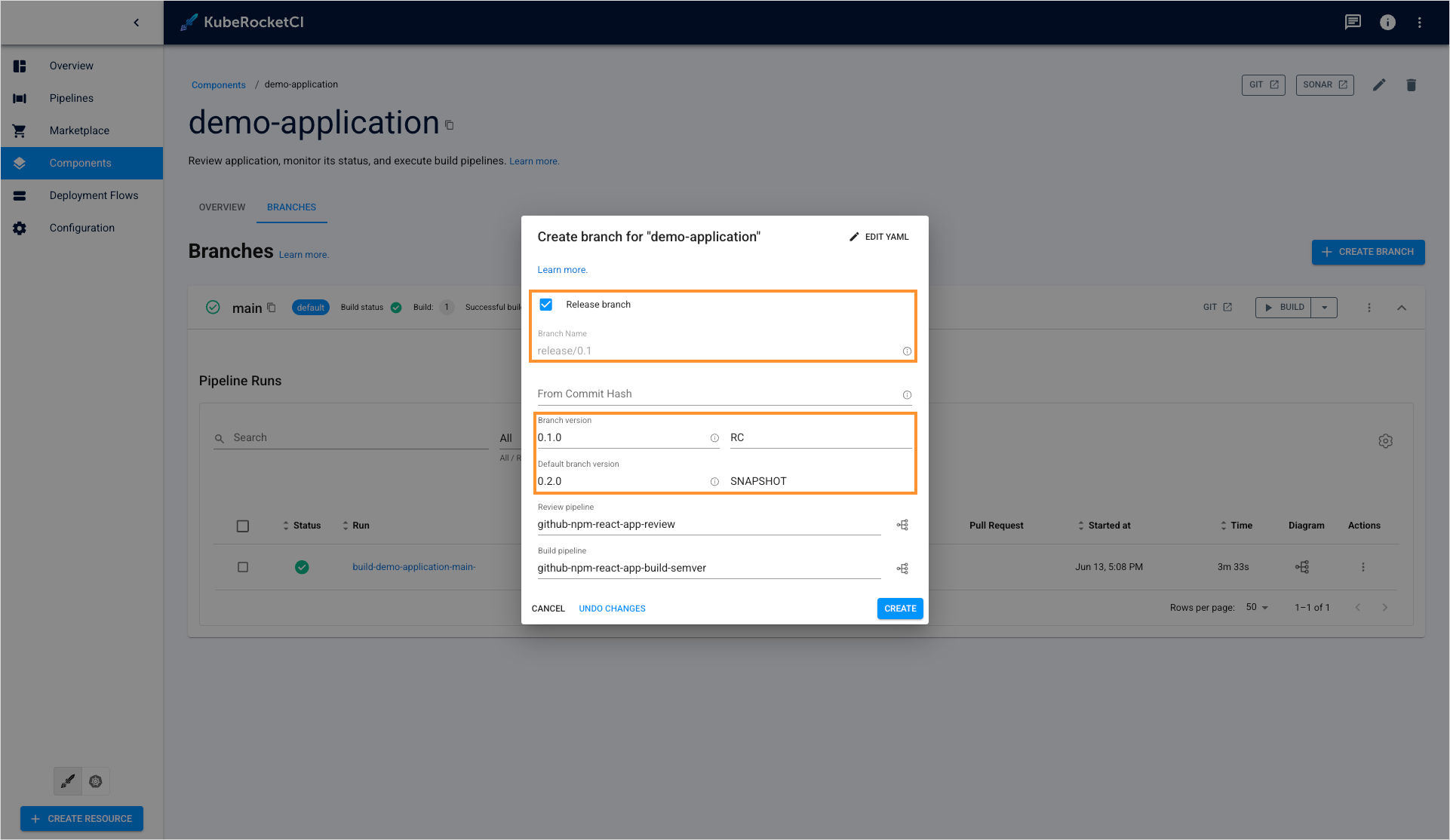 Release branch Release branch