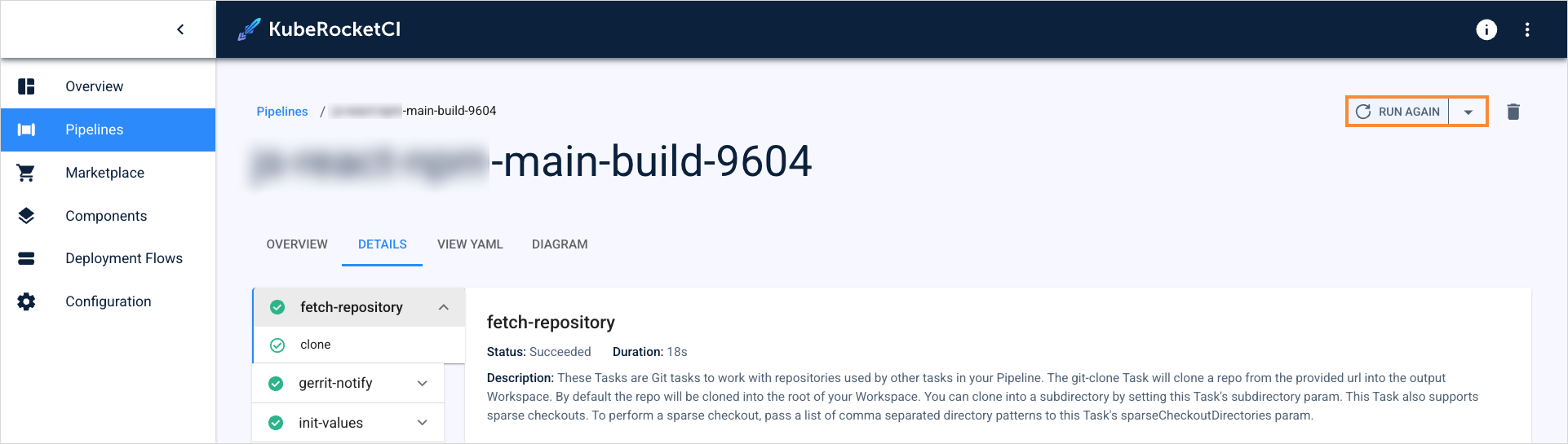 Rerun build pipeline