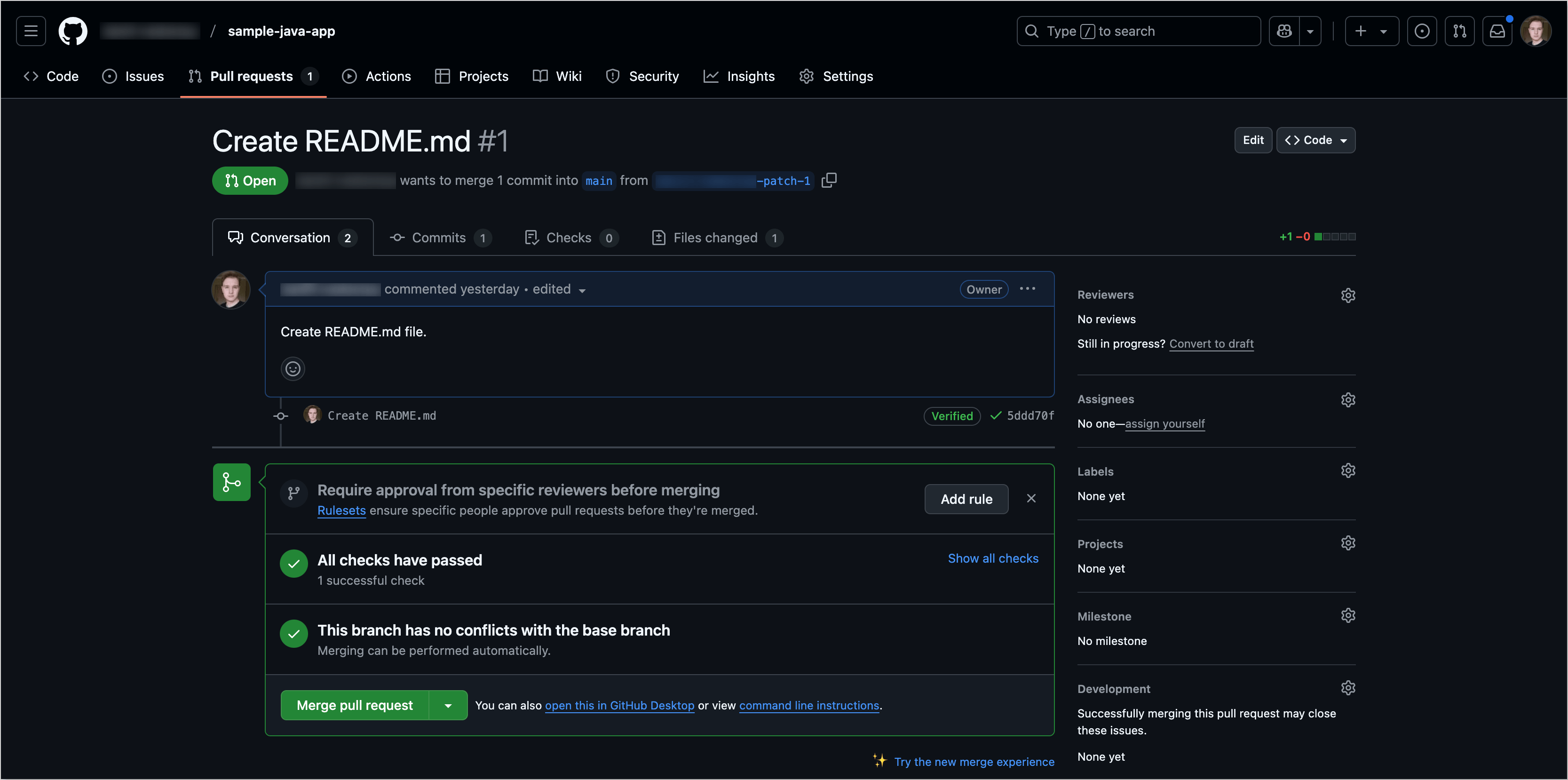 Create Pull Request Create Pull Request