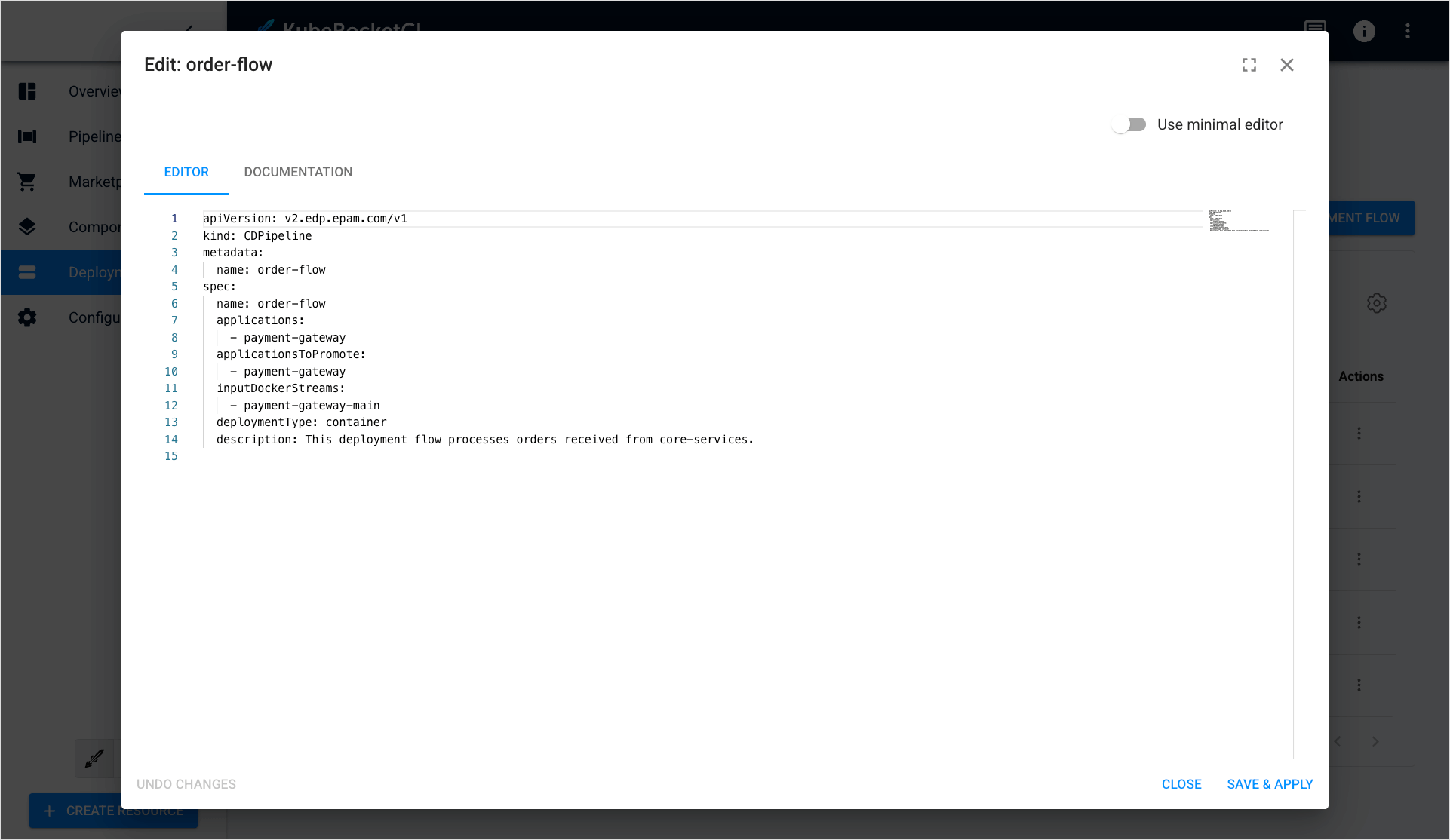 Deployment flow in YAML