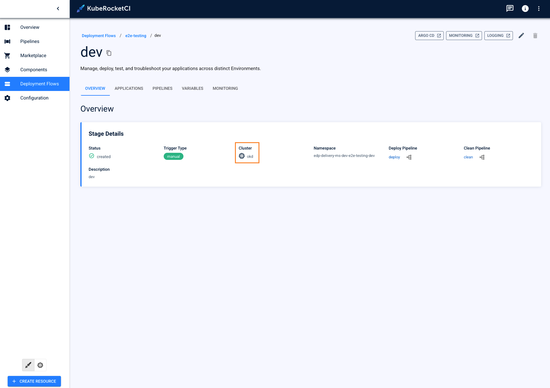 Environment overview Environment overview