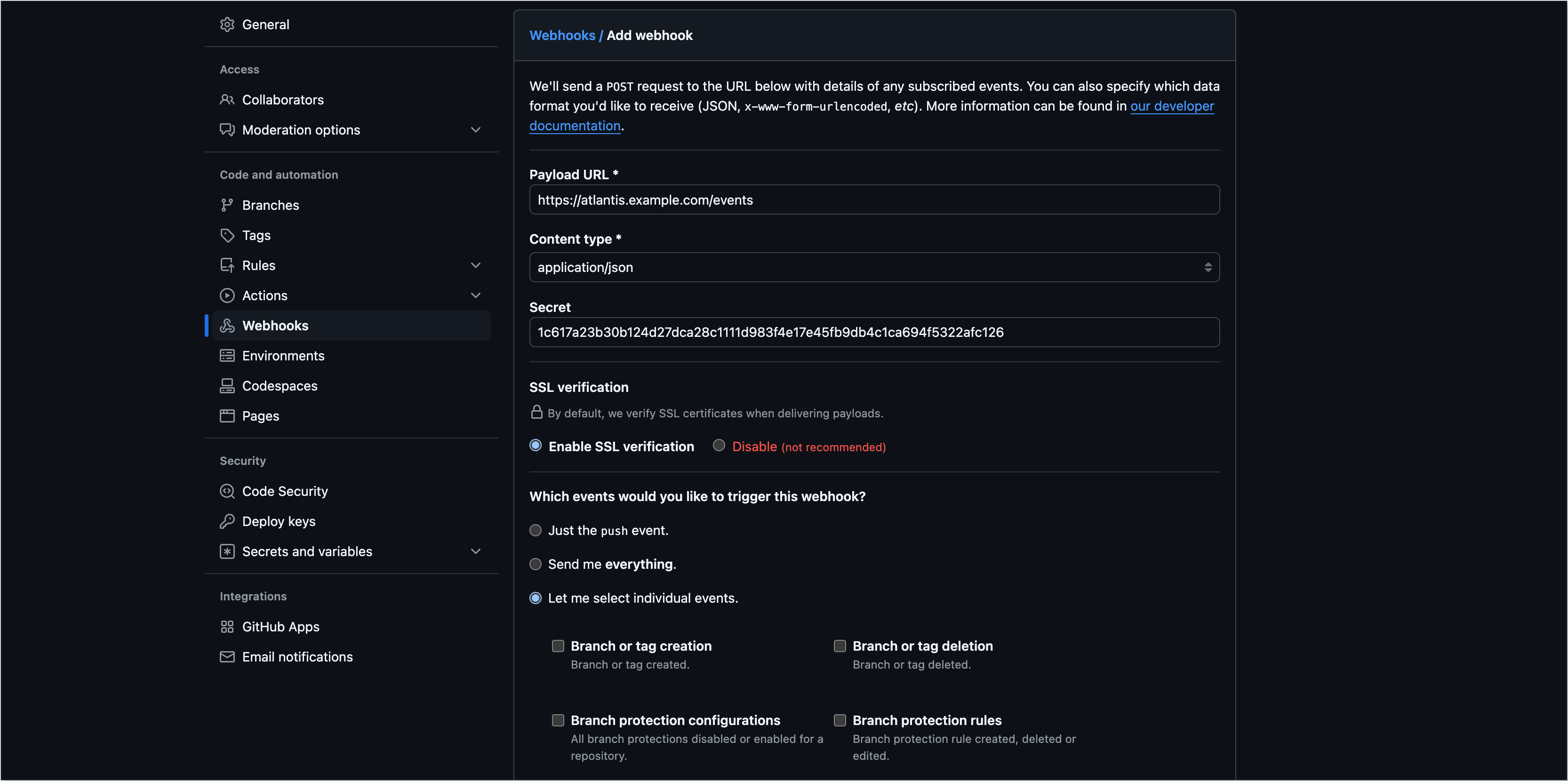 GitHub Webhook GitHub Webhook