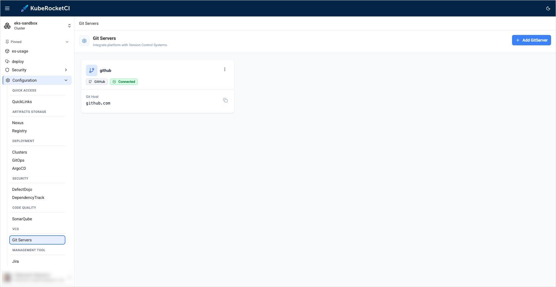 Git Server configuration