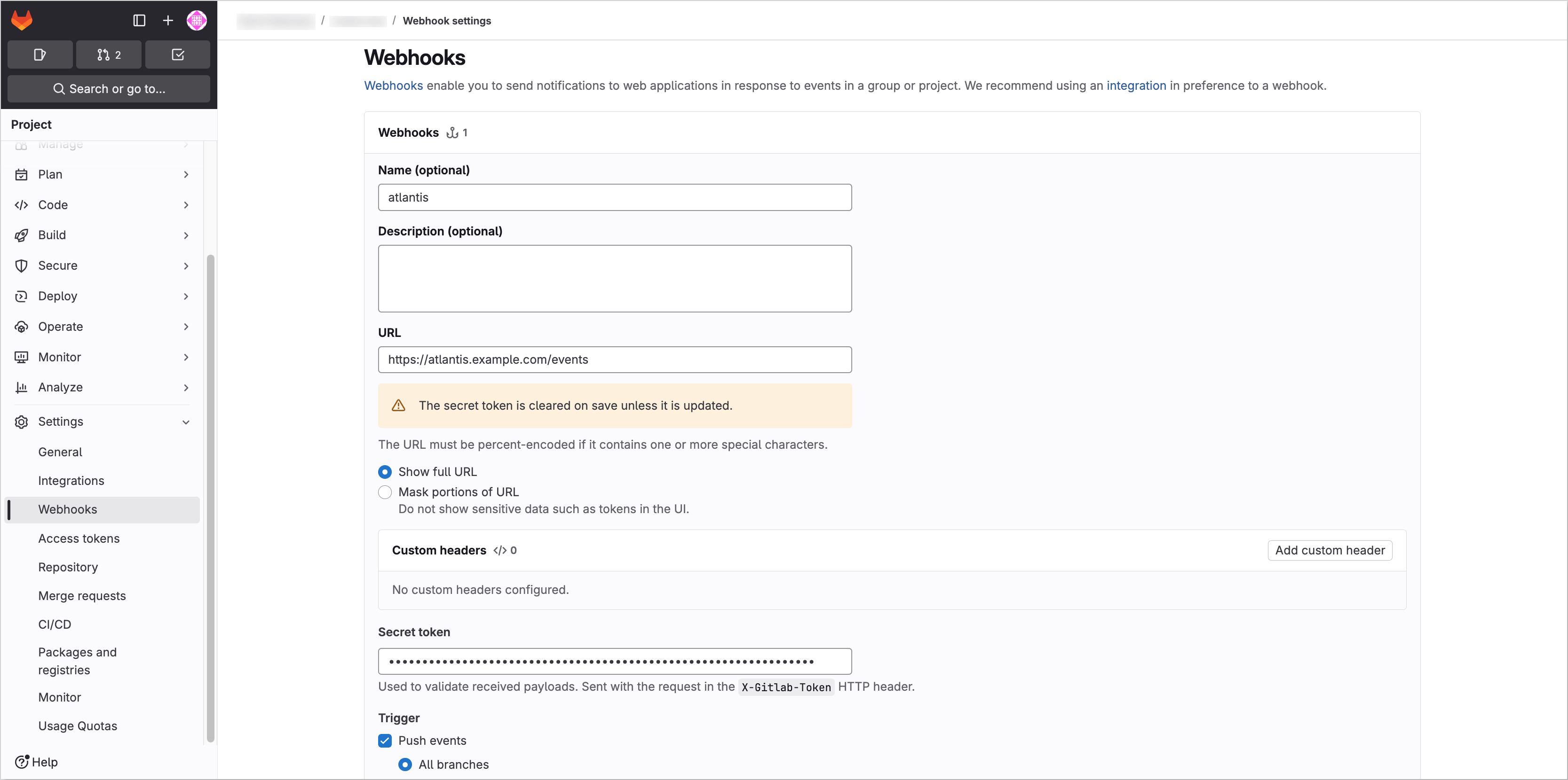 GitLab Webhook GitLab Webhook