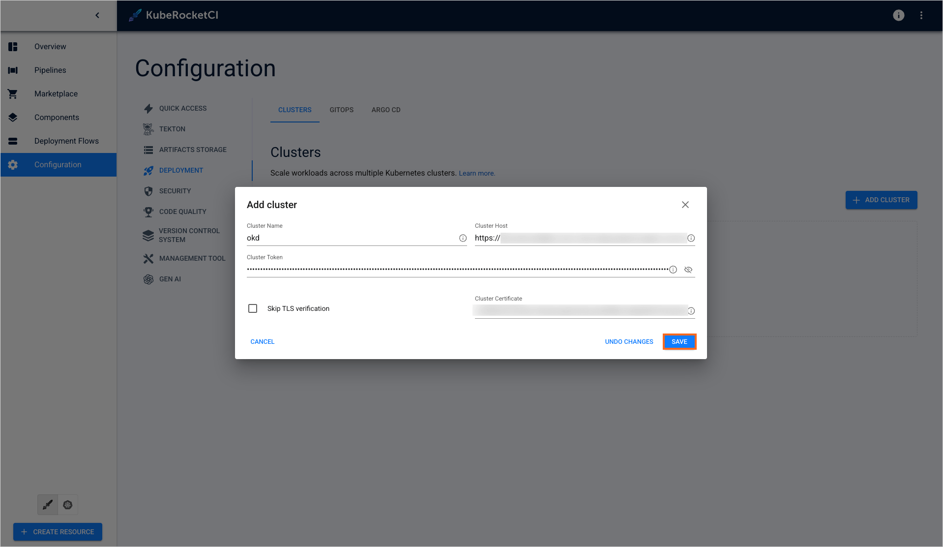 Add cluster Add cluster