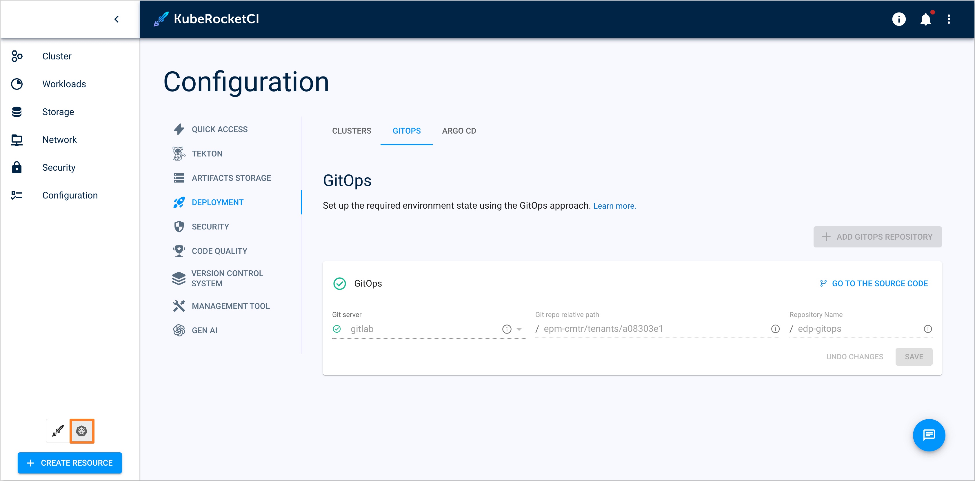 Kubernetes tab Kubernetes Tab