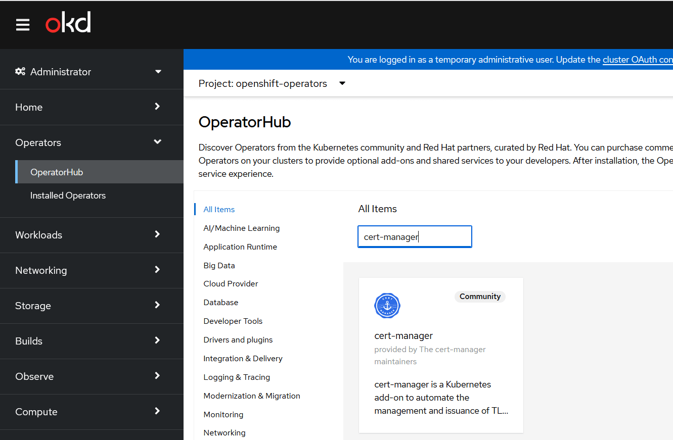Cert-Manager Installation Cert-Manager Installation