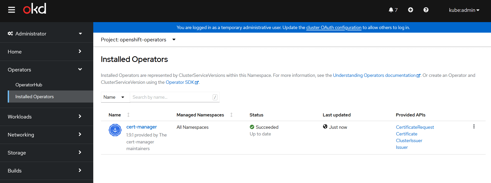 Cert-Manager Installation Cert-Manager Installation