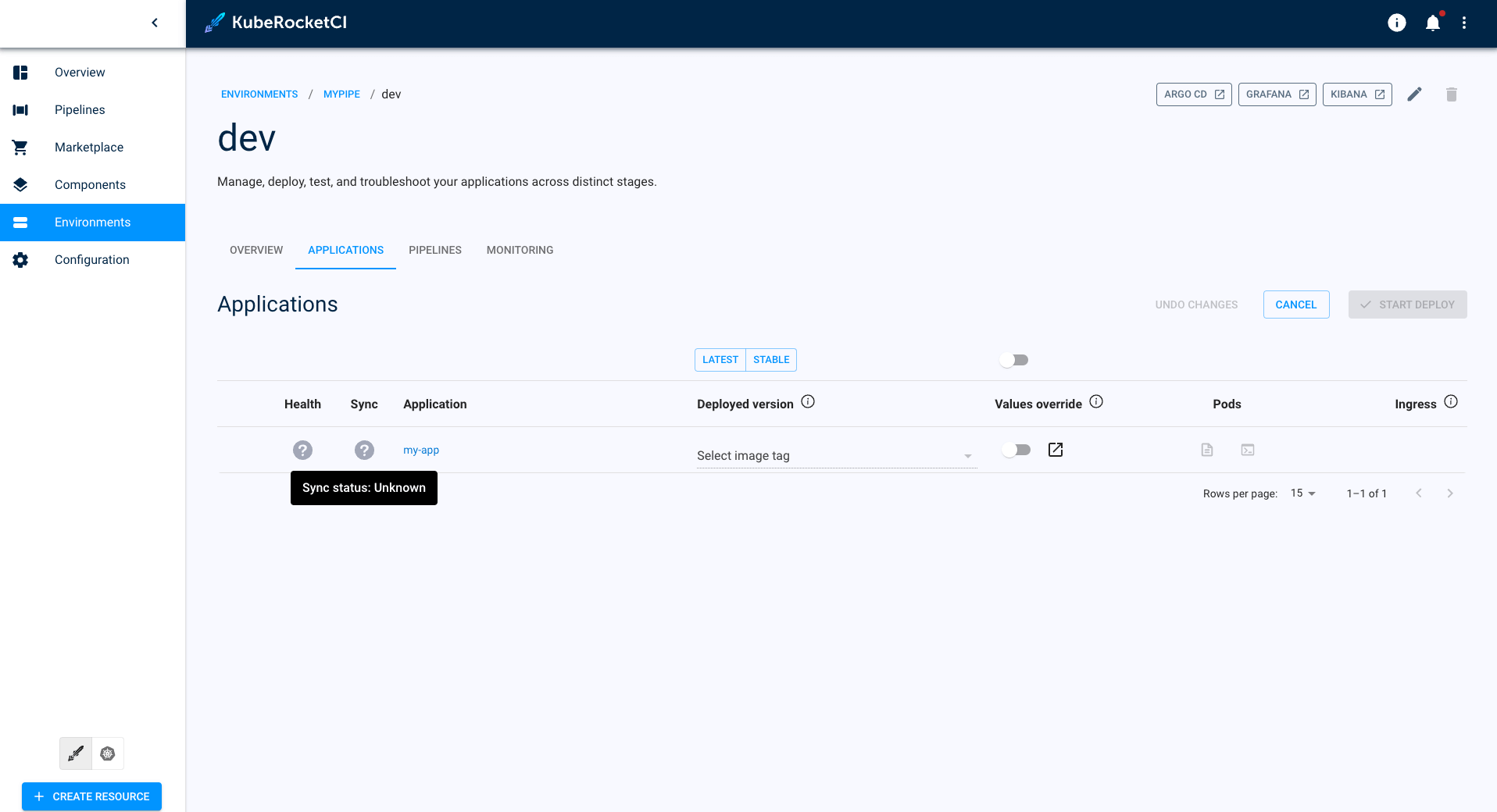 Stage is not synced Stage is not synced