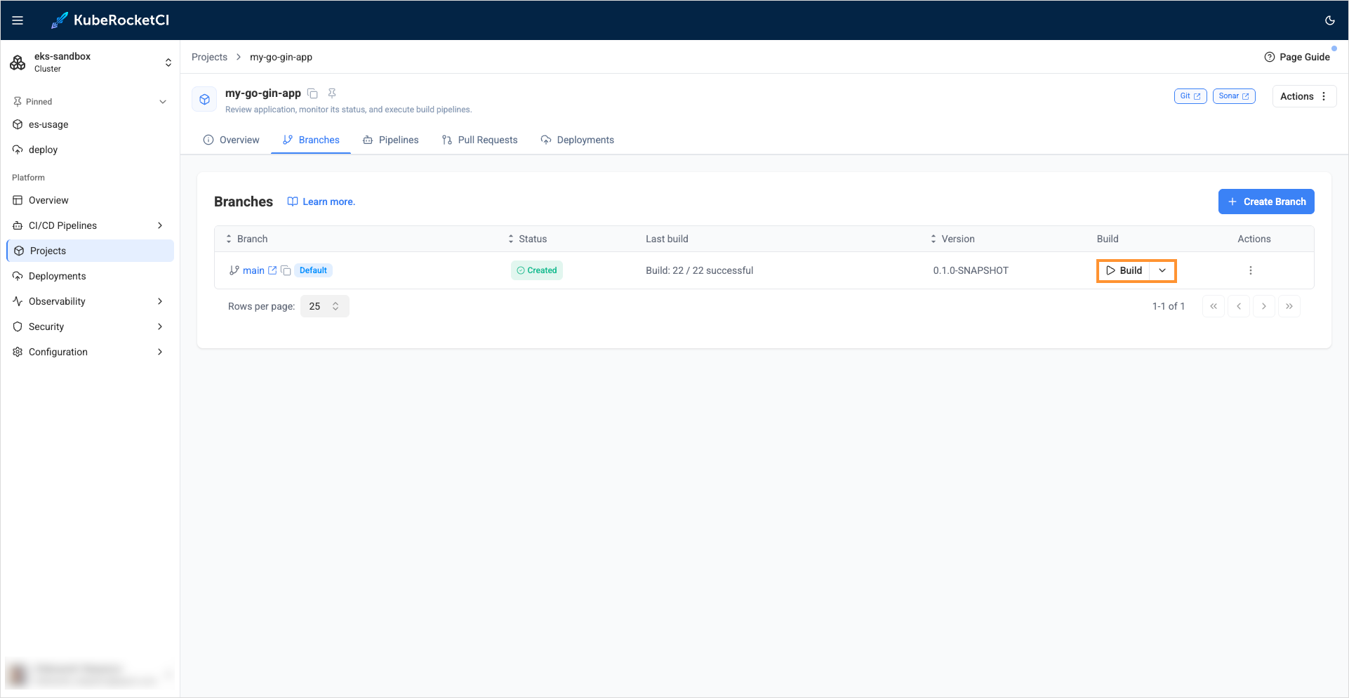 Triggering pipeline run